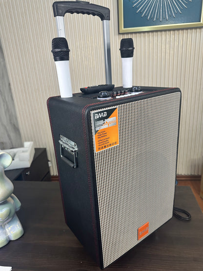 Bocina de 12 pulgadas I BAAB™ I 2 Microfonos Gratis + Control Remoto.