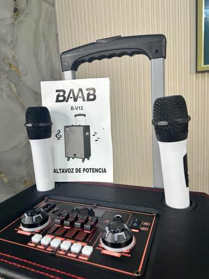 Bocina de 12 pulgadas I BAAB™ I 2 Microfonos Gratis + Control Remoto.