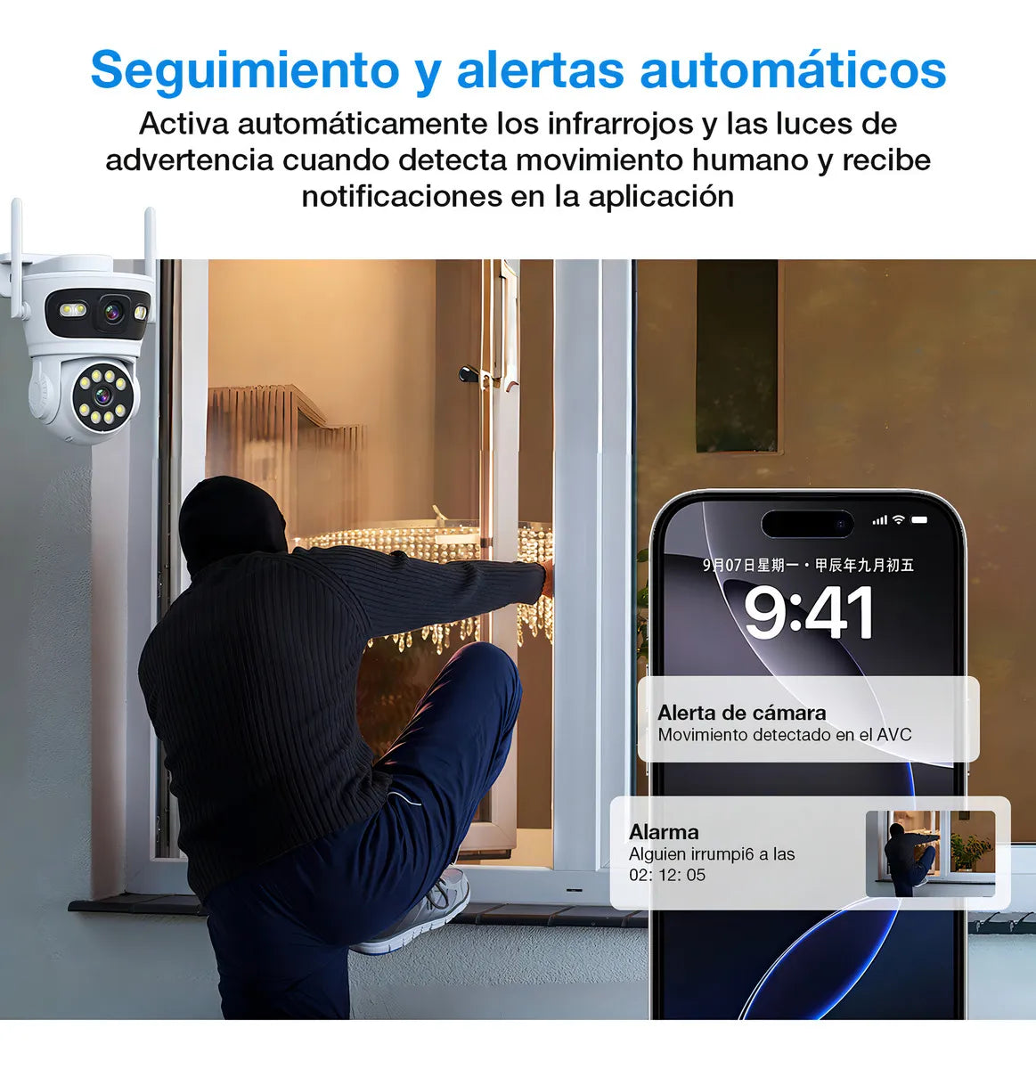 Cámara de Seguridad 2 en 1 I Camwifi™📸 I Con memoria de 32 Gb gratis