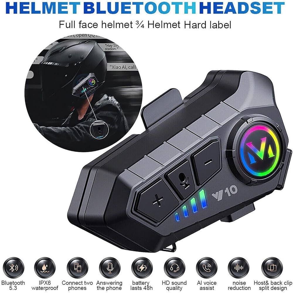 Audifonos para casco 🎧 I Y20™ I + Cargador para motor Gratis 🏍️.