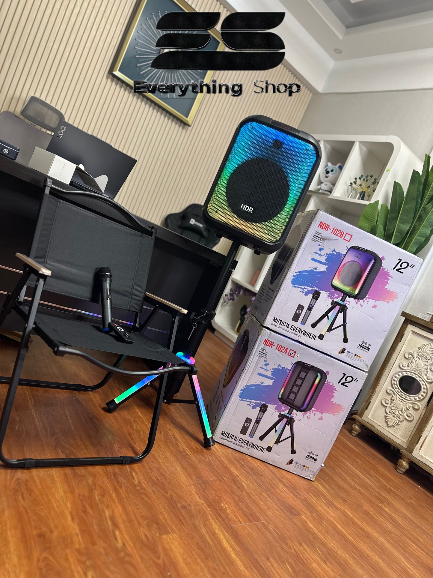 Bocina Bluetooth NDR-102™ | Silla Playera Gratis I  + Micrófono Inalámbrico